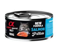 Alpha Spirit Aliment humide complet pour chats 6 boîtes x 100 g (saumon)