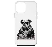 Alpha with Attitude - Dapper Bulldog Boss Canine Swagger Coque pour iPhone 12 Mini