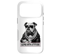 Alpha with Attitude - Dapper Bulldog Boss Canine Swagger Coque pour iPhone 17 Pro