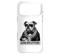 Alpha with Attitude - Dapper Bulldog Boss Canine Swagger Coque pour iPhone 17 Pro Max