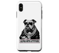 Alpha with Attitude - Dapper Bulldog Boss Canine Swagger Coque pour iPhone XS Max