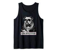 Alpha with Attitude - Dapper Bulldog Boss Canine Swagger Débardeur