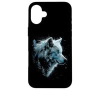 Alpha Wolf Dark Fantasy Art Graphique Yeux Bleus Lovers Coque pour iPhone 16 Plus