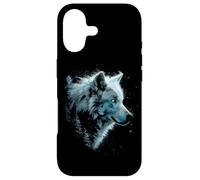 Alpha Wolf Dark Fantasy Art Graphique Yeux Bleus Lovers Coque pour iPhone 17