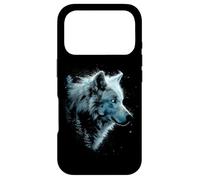 Alpha Wolf Dark Fantasy Art Graphique Yeux Bleus Lovers Coque pour iPhone 17 Pro