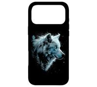 Alpha Wolf Dark Fantasy Art Graphique Yeux Bleus Lovers Coque pour iPhone 17 Pro Max
