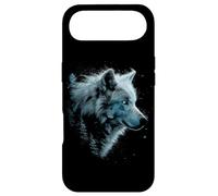 Alpha Wolf Dark Fantasy Art Graphique Yeux Bleus Lovers Coque pour iPhone Air
