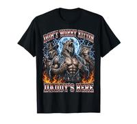 Alpha Wolf Funny Meme Don't Worry Kitten Daddy's Here Y2K T-Shirt