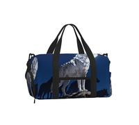 Alpha Wolf Leader - Sac de sport avec compartiment à chaussures - Sac de sport léger pour homme et femme - Sac de voyage imperméable avec poche humide