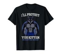 Alpha Wolf Meme Je te protégerai, chaton, peu importe ce qui est rétro T-Shirt