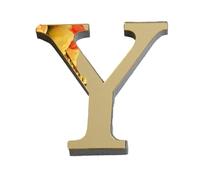 Alphabet 3D en acrylique - Autocollants muraux 3D - Autocollants muraux en | acrylique miroir - Décoration murale pour salon, chambre à coucher, décoration d'intérieur - Stickers muraux - Or clair