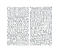 Artemio Stickers Alphabet Scrapbooking x300 Argent 14 x 0,2 x 24,5 cm