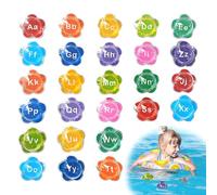Alphabet Bath Toys - Foam Letter Water Set, 26 Piece Floating Letters, Safe Educational Pool Accessories, Interactive Play | Creative Bathing Fun for Children Beach Bathroom Playtim
