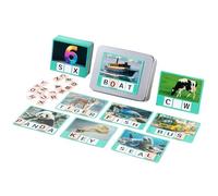 Alphabet Cards, Letter Puzzle, 4.92x3.66x1.57inch, Spelling Games, Wooden Fine Motor Skill Builder, Educational Design Flash Card, Multi-Card Set, Ideal for Preschooler, Homeschool