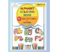 Alphabet Coloring Book: 52 Big Pictures & Letters