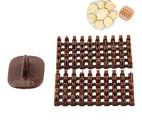 Alphabet Cookie Stamp Mini Clay Letter Stamp Set Alphabet Number Biscuit Cake Embosser Moule avec Poignée pour Les Projets De en Argile Polymère