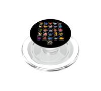 Alphabet d'apprentissage des Animaux de la mer, de l'océan et de la biologie Marine PopSockets PopGrip pour MagSafe