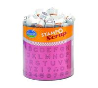 Alphabet De A Chiffres - Timbres En Caoutchouc Avec De La Mousse Set (103pcs) Et L'emboutissage De Défilement (1pc), Aladine, Mousse, Papier De Scrapbooking