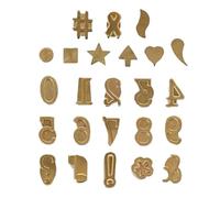 Alphabet de combustion du bois - Outil d'estampage à chaud, conseils de gravure du bois | Pack de tampons en cuivre, symboles de chiffres sculptent l'outil principal, combustion du bois en cuivre