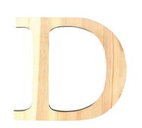 Artemio 19 cm en bois avec lettre D en majuscules, de couleur Beige
