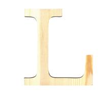 Artemio Lettre en bois L majuscule 19 cm Beige