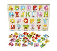 Alphabet En Bois Colore/Mathematiques/Numero Puzzle Jouet Intelligence Jouets D'education Precoce, Alphabet
