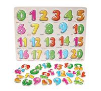 Alphabet En Bois Colore/Mathematiques/Numero Puzzle Jouet Intelligence Jouets D'education Precoce, Numero