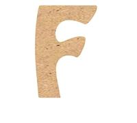Alphabet en Bois MDF adhésif 7,5cm Lettre F