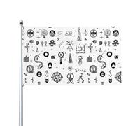 Alphabet en langue des signes. Imprimer le drapeau extérieur, pour terrasse, pelouse, décoration de fête avec fierté afficher votre style
