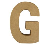 Alphabet En Papier Mâché 15 Cm Lettre G