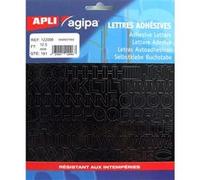 Alphabet et symboles autocollant 12,5 x 10 mm noir - apli agipa Noir