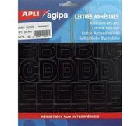 Alphabet et symboles autocollant 30 x 22 mm noir - apli agipa Noir G