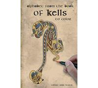 Alphabet from the book of kells: to color