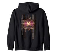 Alphabet Glamour Initiale Vintage Lettre Monogramme Rétro Sweat à Capuche