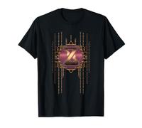 Alphabet Glamour Initiale Vintage Lettre Monogramme Rétro T-Shirt