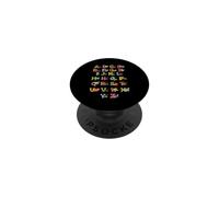 Alphabet Insects, Amoureux des Insectes, Design Naturel pour Enfants PopSockets PopGrip Adhésif
