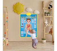 Alphabet Learning Chart- Electronic Interactive Speech Talking Poster, Talking Speech Poster for Christmas Birthday Girls 2-4 Educational Toy Kids Learning Letters Numbers Sounds Early