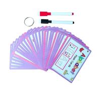Alphabet Learning Flash Card - 27 Ensemble De Lettres Éducatives Effaçables | CARRS De Reconnaissance De Développement Précoce | Outil D'étude des Réutilisable | Aide d'apprentissage Préscolai