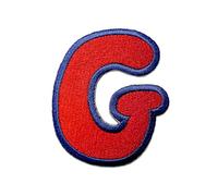 Alphabet/Lettre rouge Patch - Ecusson thermocollant patches appliques, Taille: 0 x 0 cm, Alphabet/Buchstabe:Buchstabe G - 6.2x5.3cm