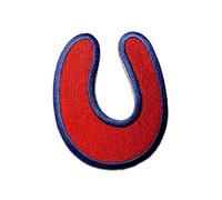 Alphabet/Lettre rouge Patch - Ecusson thermocollant patches appliques, Taille: 0 x 0 cm, Alphabet/Buchstabe:Buchstabe U - 6.3x5.2cm