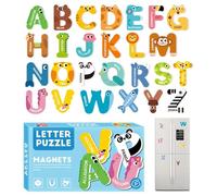 Alphabet magnétique - Lot d'aimants en bc 26 pièces, alphabet didactique vibrant | Lettres magnétiques pour réfrigérateur, tableaux, outil d'apprentissage amusant et interactif, lettres magnétiques