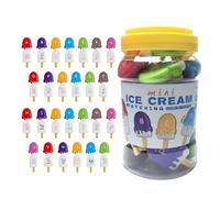 Alphabet Match Game, détection de Lettres pour Les d'âge préscolaire, Glace correspondante aux Lettres sur Le kit de Tige | Glace sur la Tige en Forme d'alphabet Jouet Correspondant aux