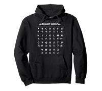 Alphabet Médical Humour Écriture Médecin Cadeau Docteur Sweat à Capuche