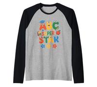 Alphabet Mignon de la rentrée Scolaire pour garçons et Filles d'ABC Superstar Manche Raglan