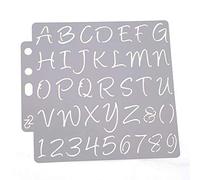 Alphabet Numéros Gabarits Gabarit Peinture Scrapbooking Gaufrage Estampage Carte D'Album DIY Élégant et PopulaireIntelligence pratique.