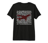 Alphabet phonétique Aviation Alpha Bravo T-Shirt Haut de Gamme