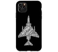 Alphabet phonétique Aviation F-4 Phantom II Coque pour iPhone 11 Pro Max