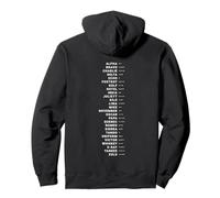 Alphabet phonétique en Morse Code orthographe Alphabet Militaire Sweat à Capuche