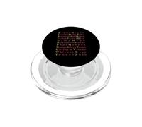 Alphabet phonétique International Code de l'aviation et de l'armée PopSockets PopGrip pour MagSafe