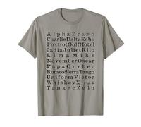 Alphabet phonétique international Code de l'aviation et de l'armée T-Shirt